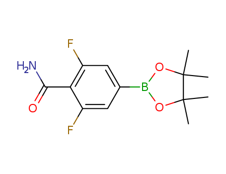 2,6-difluoro-4-(4,4,5,5-tetramethyl-1,3,2-dioxaborolan-2-yl)benzamide
