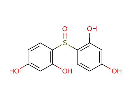 Molecular Structure of 62845-75-4 (4,4'-sulfinyl-di-resorcinol)