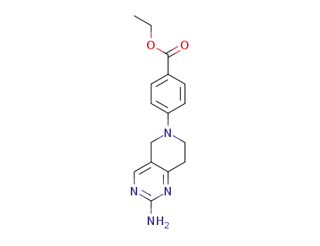 ethyl-4-(2-amino-7,8-dihydro-5H-pyrido[4,3-d]pyrimidin-6-yl)-benzoate