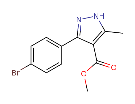 methyl 3-(4-bromophenyl)-5-methyl-1H-pyrazole-4-carboxylate