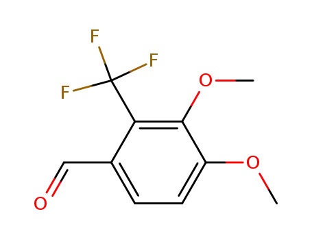 Molecular Structure of 138490-96-7 (3,4-diMethoxy-2-(trifluoroMethyl)benzaldehyde)