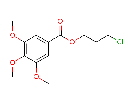 Molecular Structure of 1029-24-9 (Benzoic acid, 3,4,5-trimethoxy-, 3-chloropropyl ester)
