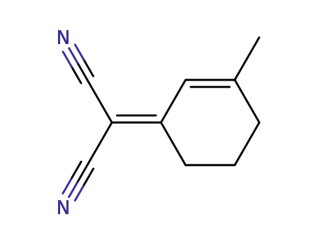 Molecular Structure of 30481-43-7 (Propanedinitrile, (3-methyl-2-cyclohexen-1-ylidene)-)