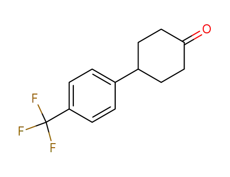Molecular Structure of 40503-94-4 (4-(4-(TRIFLUOROMETHYL)PHENYL)CYCLOHEXANONE)