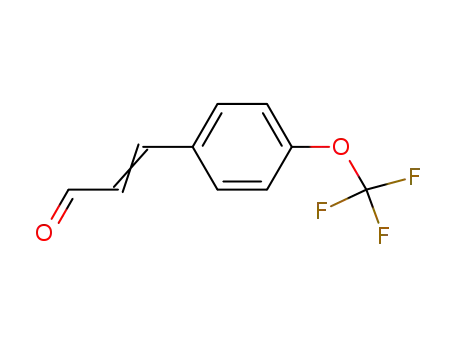 Molecular Structure of 681484-59-3 (4-(TRIFLUOROMETHOXY)CINNAMIC ALDEHYDE)