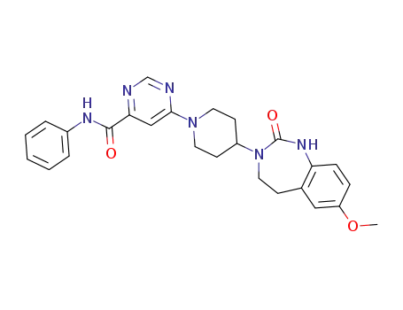 6-[4-(7-methoxy-2-oxo-1,2,4,5-tetrahydro-1,3-benzodiazepin-3-yl)-piperidin-1-yl]-pyrimidine-4-carboxylic acid-phenylamide