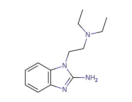 Molecular Structure of 38652-79-8 (1-(2-DIETHYLAMINO-ETHYL)-1H-BENZOIMIDAZOL-2-YLAMINE)