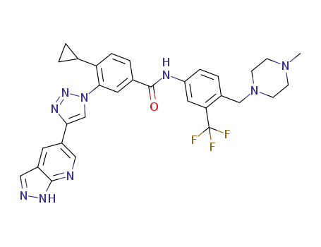 C<sub>31</sub>H<sub>30</sub>F<sub>3</sub>N<sub>9</sub>O