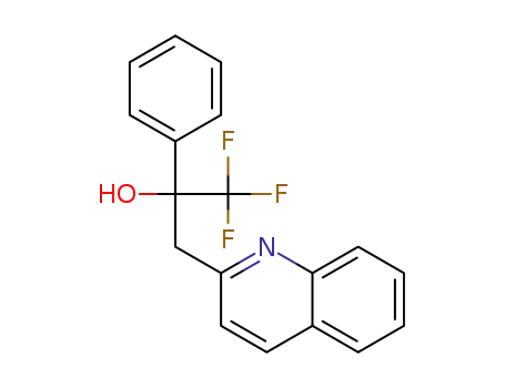 Molecular Structure of 1419293-70-1 (1,1,1-trifluoro-2-phenyl-3-(quinolin-2-yl)propan-2-ol)