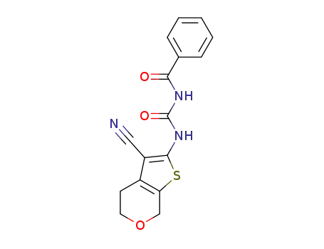 N-(3-cyano-5,7-dihydro-4H-thieno[2,3-c]pyran-2-ylcarbamoyl)benzamide