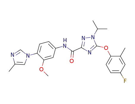 C<sub>24</sub>H<sub>25</sub>FN<sub>6</sub>O<sub>3</sub>