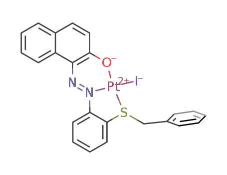 [Pt(2-oxy-1-(2′-benzylthiophenylazo)naphthalene)I]