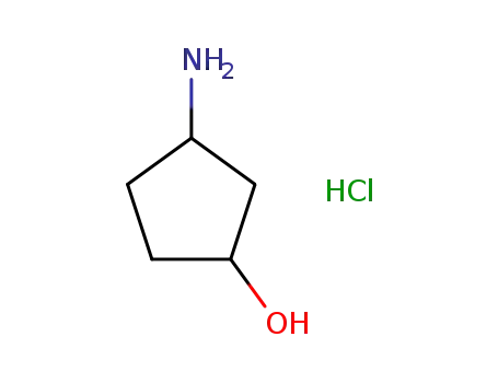 Molecular Structure of 1284248-73-2 (Cis-3-AMINOCYCLOPENTANOL HCl salt)