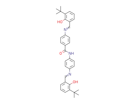 Molecular Structure of 1422976-22-4 (bis[(N-3-tert-butylsalicylidene)-4-aminophenyl]amide)