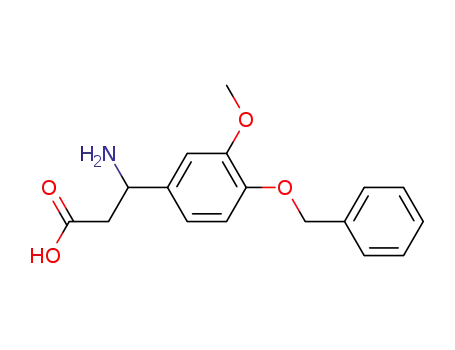 3- 아미노 -3- (4-BENZYLOXY-3-METHOXY-PHENYL) -PROPIONIC ACID