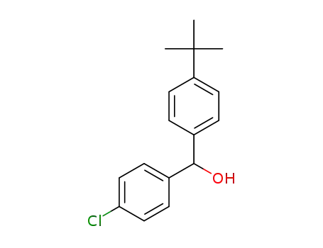 Molecular Structure of 130210-29-6 (4-TERT-BUTYL-4'-CHLOROBENZHYDROL)