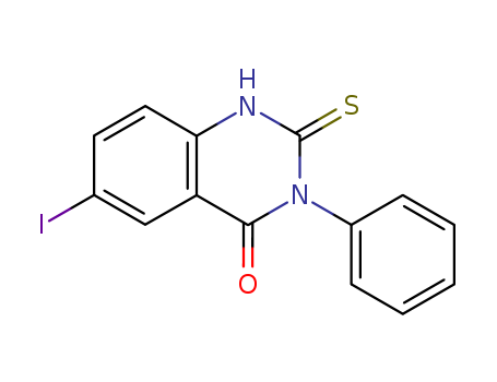 4(1H)-Quinazolinone, 2,3-dihydro-6-iodo-3-phenyl-2-thioxo-