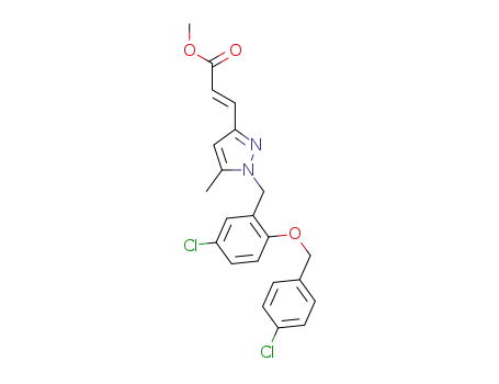 (E)-3-{1-[5-chloro-2-(4-chloro-benzyloxy)-benzyl]-5-methyl-1H-pyrazol-3-yl}-acrylic acid methyl ester