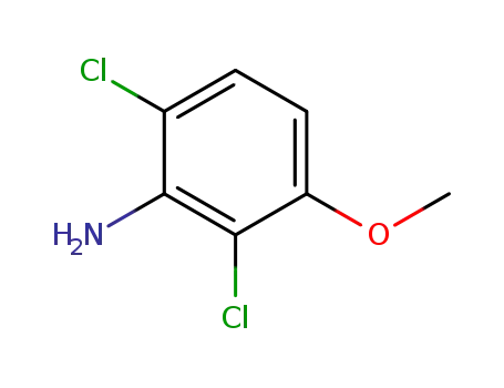 Molecular Structure of 55285-43-3 (Benzenamine, 2,6-dichloro-3-methoxy-)