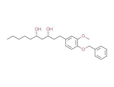 (3R,5S)-1-(4-(benzyloxy)-3-methoxyphenyl)decane-3,5-diol