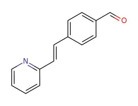 Molecular Structure of 135310-65-5 (2-<2-(4-formylphenyl)ethenyl>pyridine)