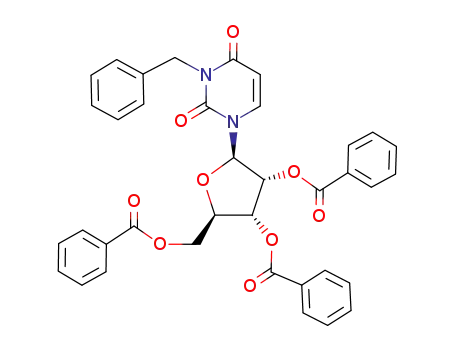 Uridine, 3-(phenylmethyl)-, 2',3',5'-tribenzoate