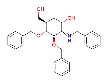 (1S,2S,3R,4R,5R)-3,4-di-O-benzyl-2-benzylamino-5-C-hydroxymethyl-1,3,4-cyclohexanetriol