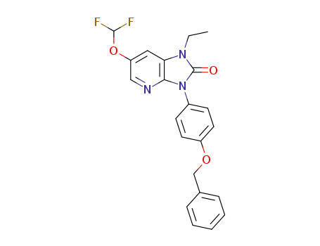 3-[4-(benzyloxy)phenyl]-6-(difluoromethoxy)-1-ethyl-1,3-dihydro-2H-imidazo[4,5-b]pyridin-2-one