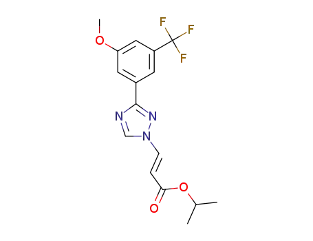 (E)-isopropyl 3-(3-(3-methoxy-5-(trifluoromethyl)phenyl)-1H-1,2,4-triazol-1-yl)acrylate