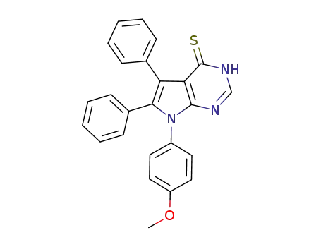 7-(4-methoxyphenyl)-5,6-diphenyl-7H-pyrrolo[2,3-d]pyrimidin-4(3H)-thione