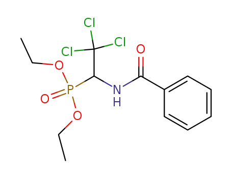 Molecular Structure of 50966-08-0 (Phosphonic acid, [1-(benzoylamino)-2,2,2-trichloroethyl]-, diethyl ester)