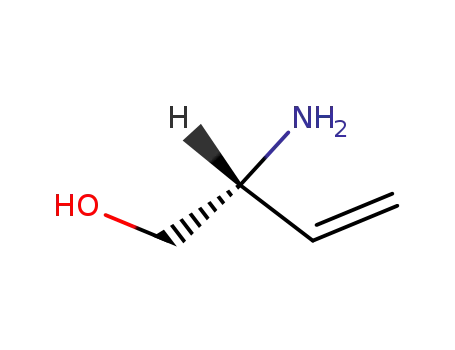 Molecular Structure of 89985-60-4 (3-Buten-1-ol, 2-amino-, (2R)-)