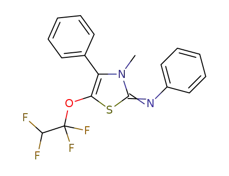 Molecular Structure of 1369762-00-4 ([3-methyl-4-phenyl-5-(1,1,2,2-tetrafluoroethoxy)-3H-thiazol-2-ylidene]phenylamine)