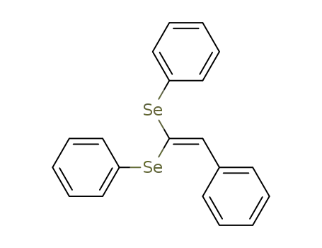Molecular Structure of 62762-11-2 (Benzene, 1,1'-[(phenylethenylidene)bis(seleno)]bis-)
