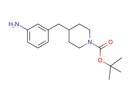 Molecular Structure of 676528-03-3 (TERT-BUTYL 4-(3-AMINOBENZYL)PIPERIDINE-1-CARBOXYLATE)