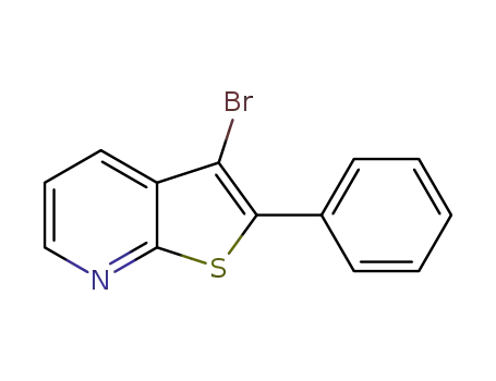 Molecular Structure of 1392013-88-5 (3-bromo-2-phenylthieno[2,3-b]pyridine)