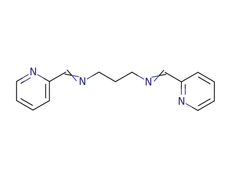 Molecular Structure of 39489-18-4 (1,3-Propanediamine, N,N'-bis(2-pyridinylmethylene)-)