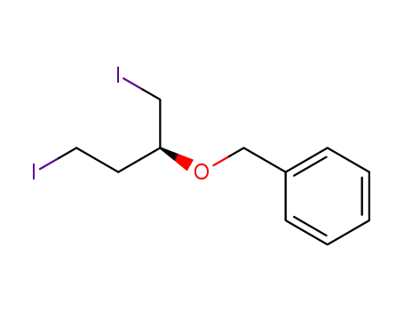 Molecular Structure of 554427-73-5 ((S)-(((1,4-diiodobutan-2-yl)oxy)methyl)benzene)
