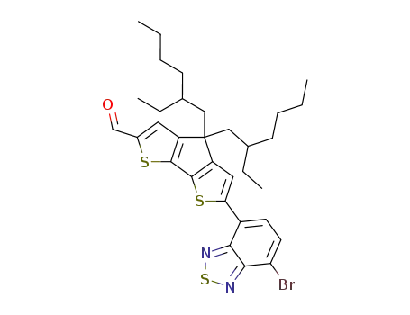 Molecular Structure of 920515-34-0 (Poly[2,1,3-benzothiadiazole-4,7-diyl[4,4-bis(2-ethylhexyl)-4H-cyclopenta[2,1-b:3,4-b']dithiophene-2,6-diyl]])