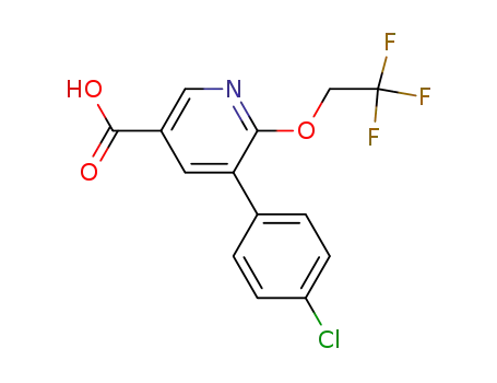 5-(4-chlorophenyl)-6-(2,2,2-trifluoroethoxy)nicotinic acid