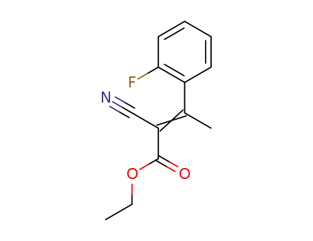 2-cyano-3-(2-fluorophenyl)but-2-enoic acid ethyl ester