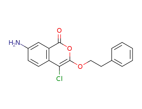 7-amino-4-chloro-3-(2-phenyl-ethoxy)-isocoumarin