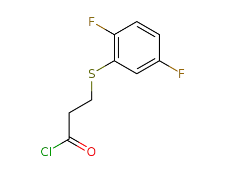 3-((2,5-difluorophenyl)thio)propanoyl chloride