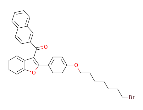 {2-[4-(7-bromoheptyloxy)phenyl]benzofuran-3-yl}naphthalen-2-yl-methanone