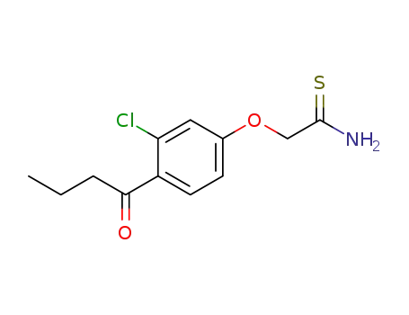 2-[3-chloro-4-(1-oxo-butyl)phenoxy]ethanethioamide