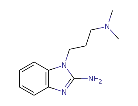 Molecular Structure of 38652-80-1 (1-[3-(DIMETHYLAMINO)PROPYL]-1H-BENZIMIDAZOL-2-AMINE)