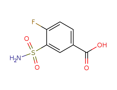 Molecular Structure of 1535-45-1 (3-(aminosulfonyl)-4-fluorobenzoic acid)