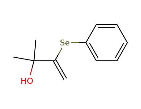 3-Buten-2-ol, 2-methyl-3-(phenylseleno)-