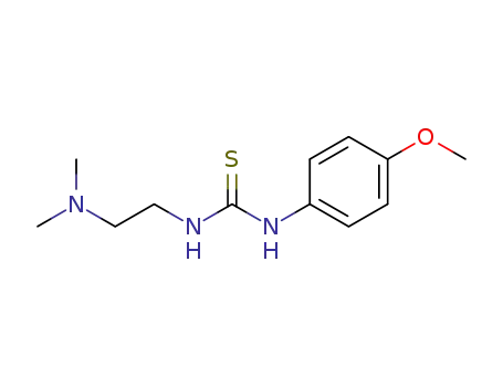 Molecular Structure of 351436-77-6 (((2-(DIMETHYLAMINO)ETHYL)AMINO)((4-METHOXYPHENYL)AMINO)METHANE-1-THIONE)