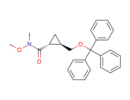 (1R,2R)-2-(triphenylmethoxymethyl)-1-(N-methoxy-N-methyl)carbamoylcycropropane